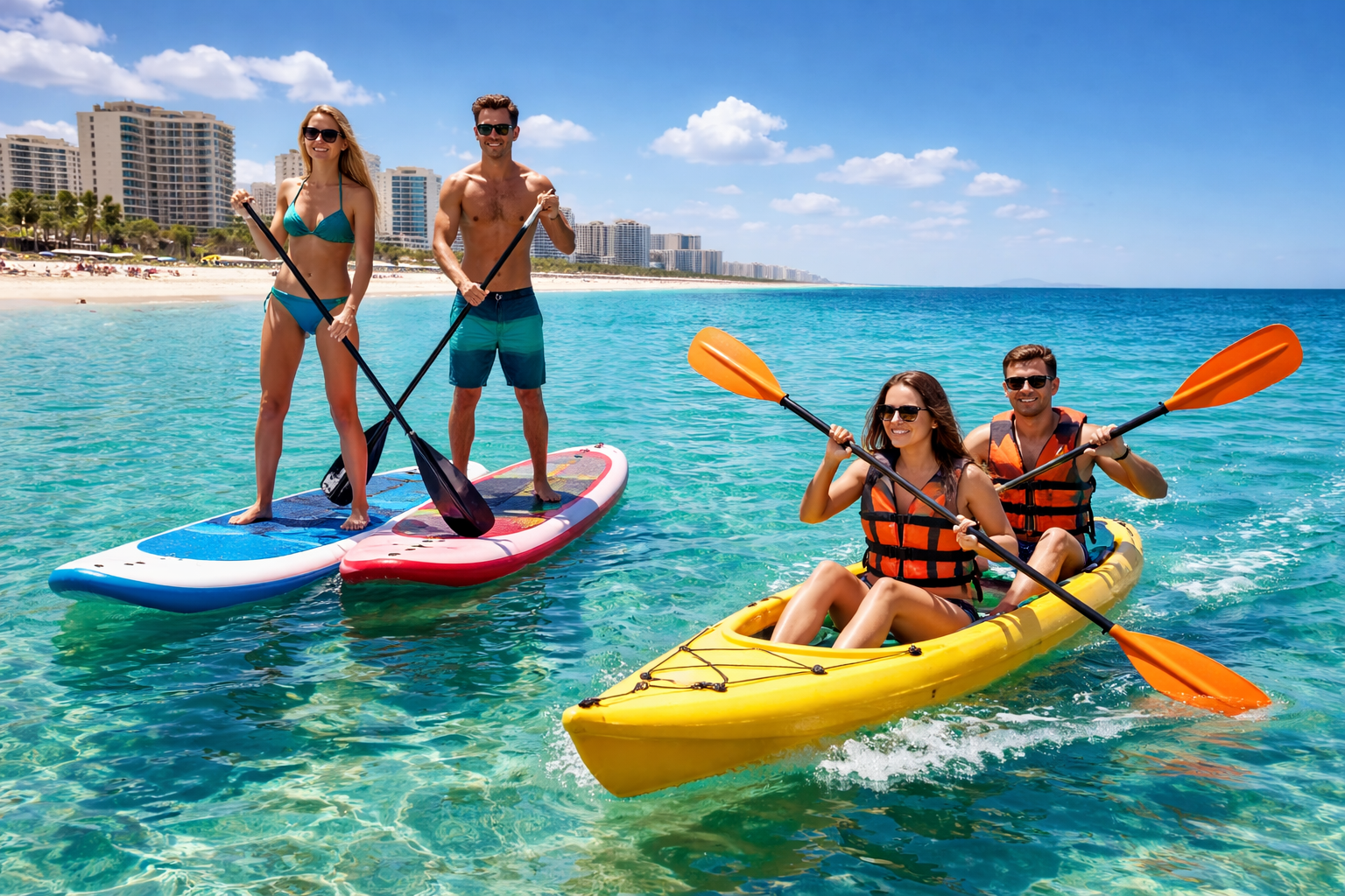 Paddleboarding and Kayaking