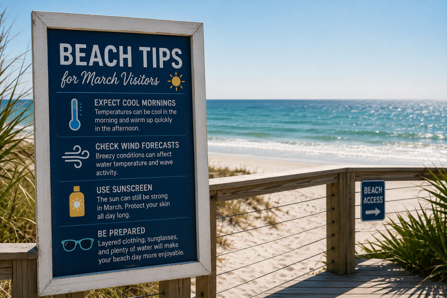 Beach Tips for March Visitors