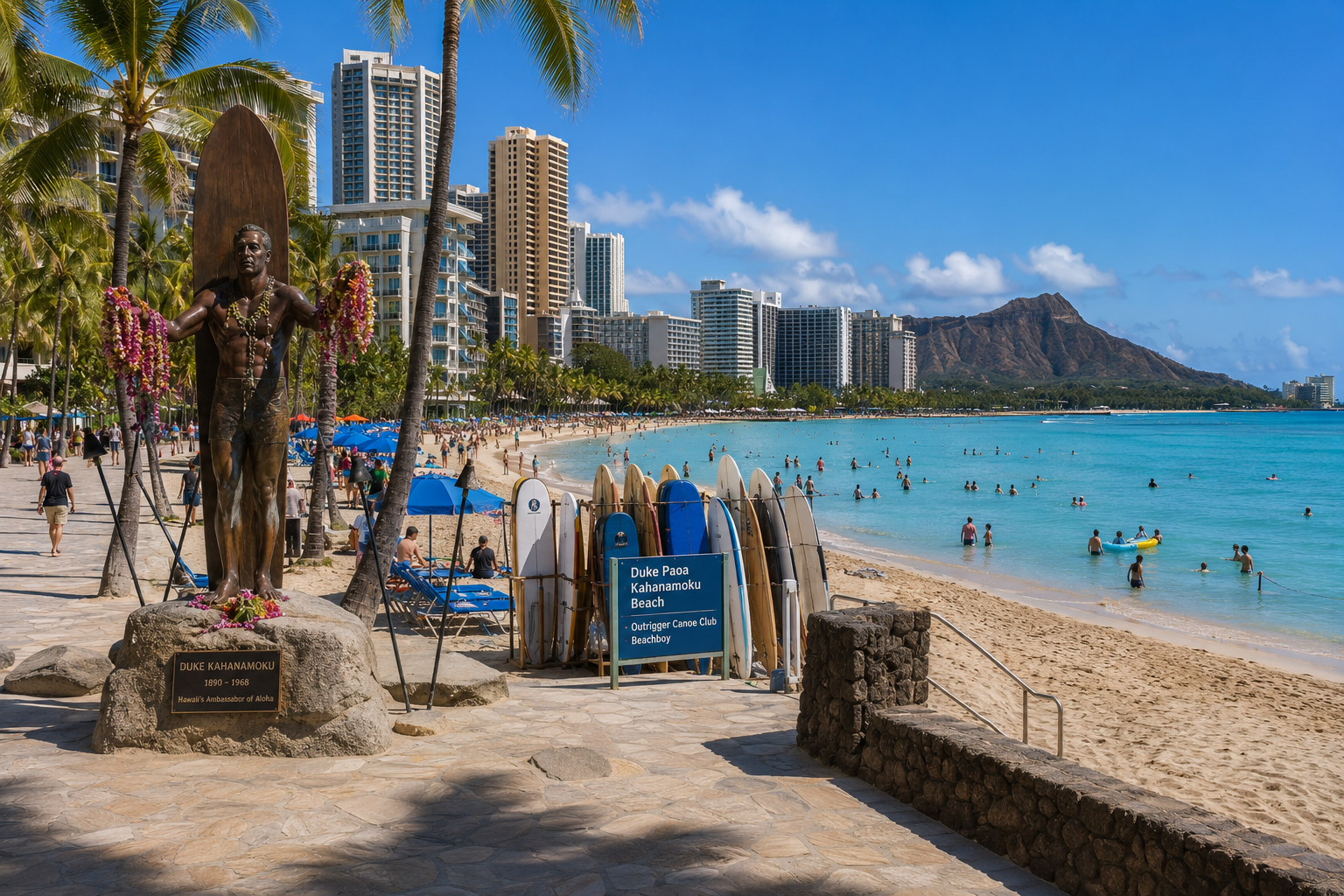 Duke Kahanamoku Beach Area